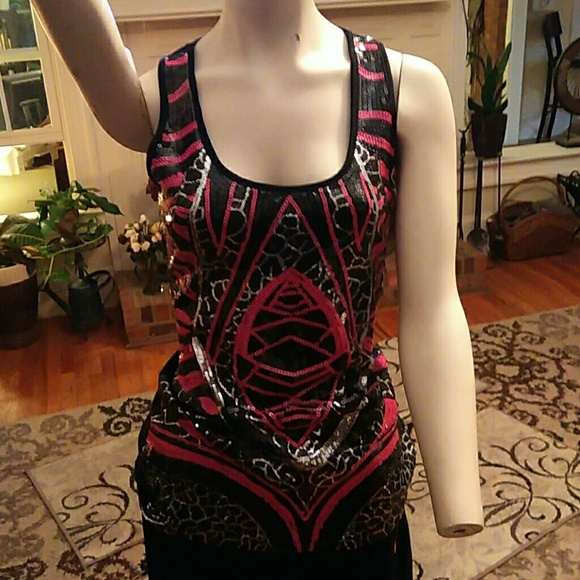 2B bebe ladies sequined top - Picture 5 of 8